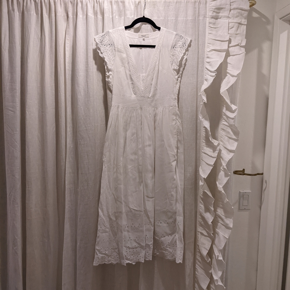 Madewell linen midi dress